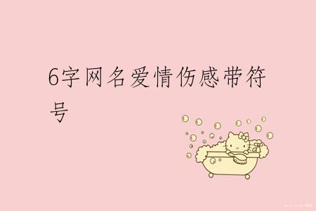 6字网名爱情伤感带符号