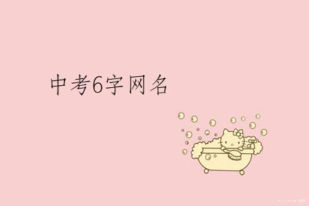 中考6字网名
